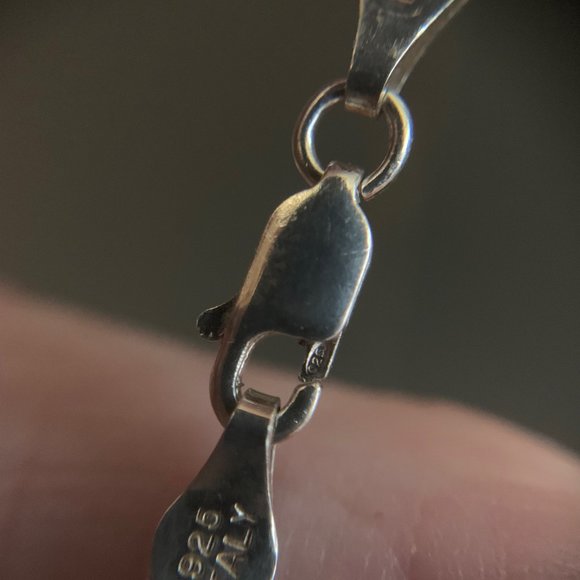 Sterling Herringbone Necklace - Picture 9 of 9